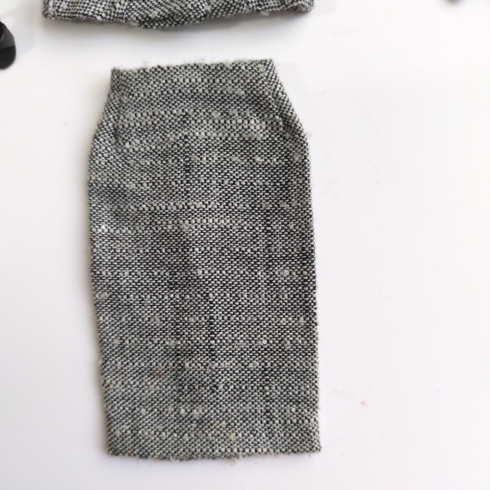 Vtg 60s Mattel Barbie Career Girl #954 Tweed Suit Outfit Black White COMPLETE - Picture 5 of 10